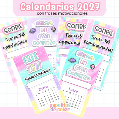📅 Pack 30 Calendarios Surtidos