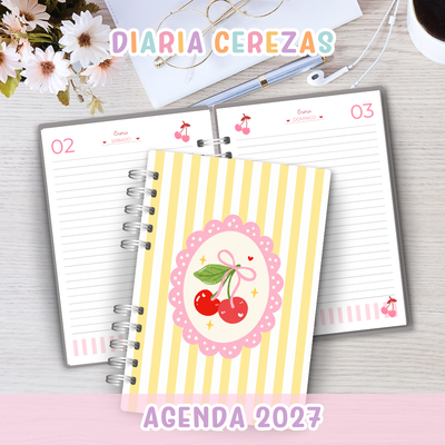 🍒 Agenda Cerezas - Diaria 2027  🍒