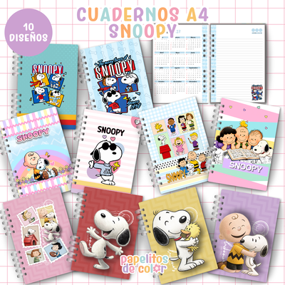 🐶 Cuadernos A4 Snoopy ✨