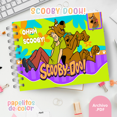 🎨 Libro para Pintar de Scooby-Doo 👻🐾