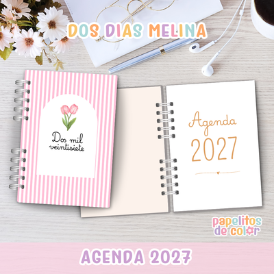📔Agenda Melina -  2 Días por Hoja 💕