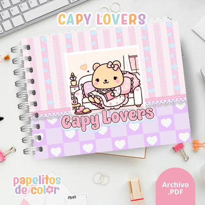 🎨 Libro para Pintar de Capy Lovers 🦫💖✨