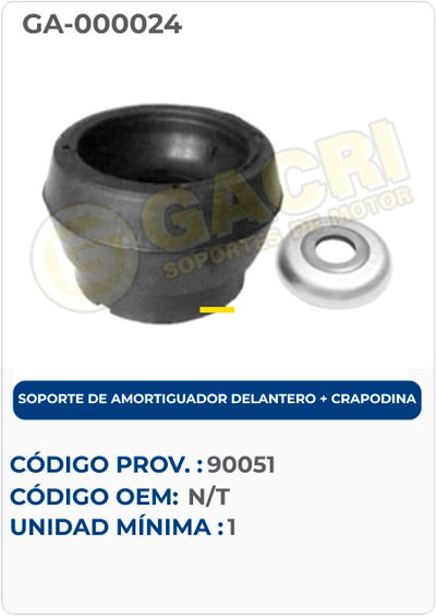 SOPORTE DE AMORTICUADOR DELANTERO+CRAPODINA