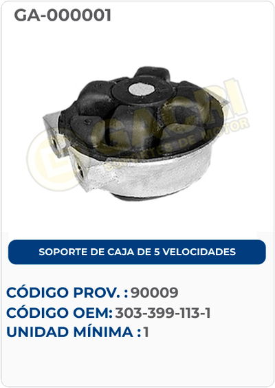 SOPORTE DE CAJA DE 5 VELOCIDADES