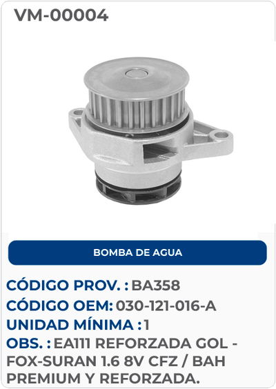 BOMBA DE AGUA