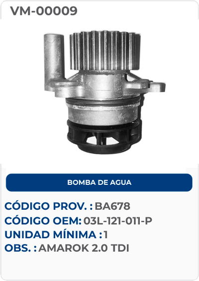 BOMBA DE AGUA