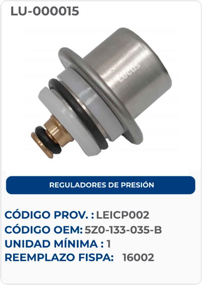 REGULADORES DE PRESIÓN 
