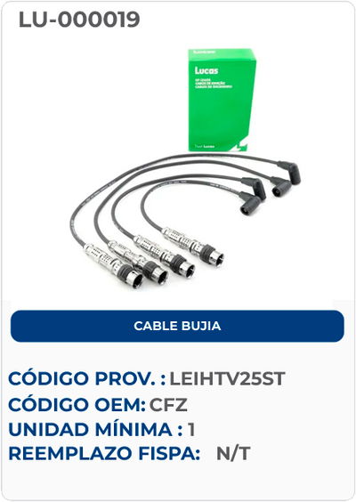 CABLE BUJIA