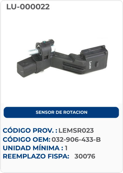 SENSOR DE ROTACION