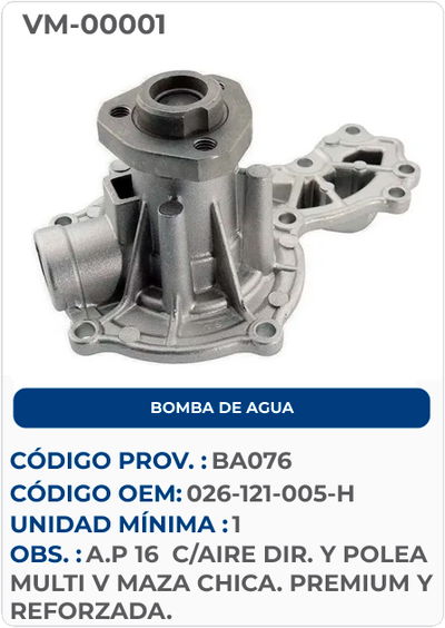 BOMBA DE AGUA