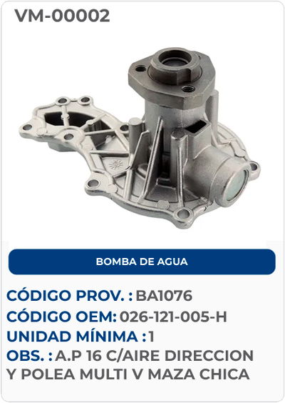 BOMBA DE AGUA