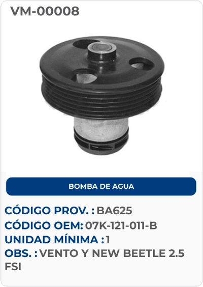 BOMBA DE AGUA