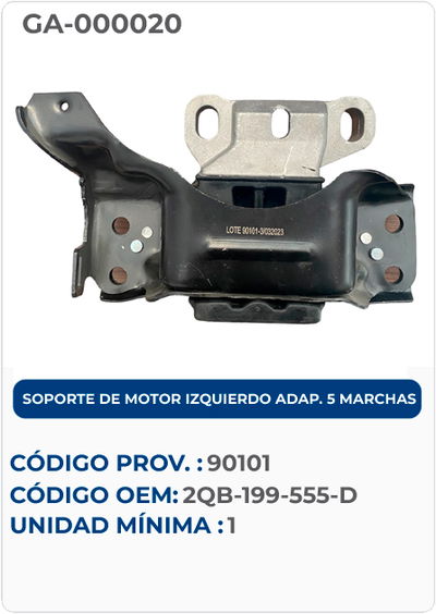 SOPORTE DE MOTOR IZQUIERDO ADAP. 5 MARCHAS