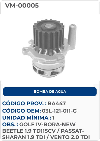 BOMBA DE AGUA