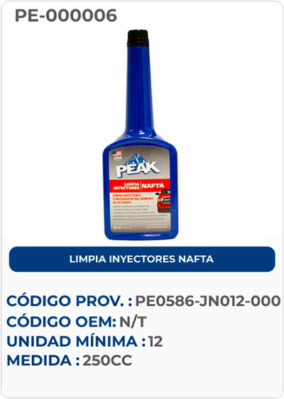 LIMPIA INYECTORES NAFTA