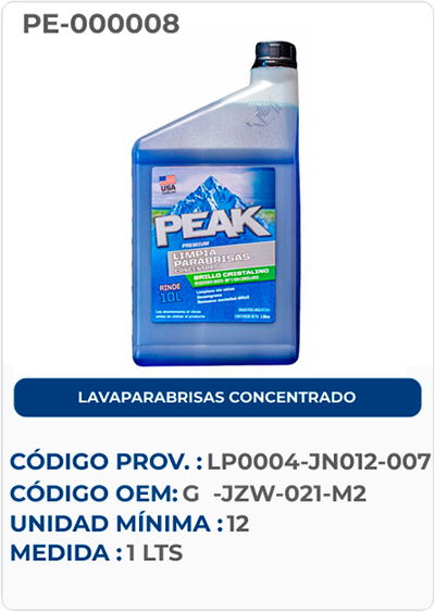 LAVAPARABRISAS CONCENTRADO G  -JZW-021-M2