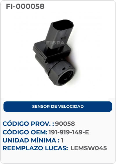 SENSOR DE VELOCIDAD