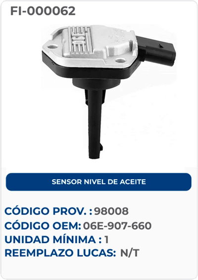 SENSOR NIVEL OE ACEITE