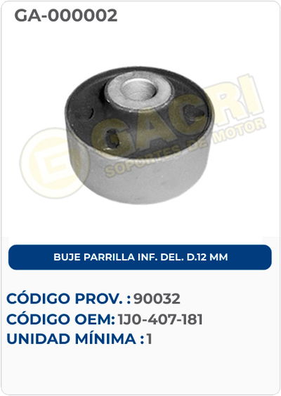 BUJE PARRILLA INF DEL D.12 MM