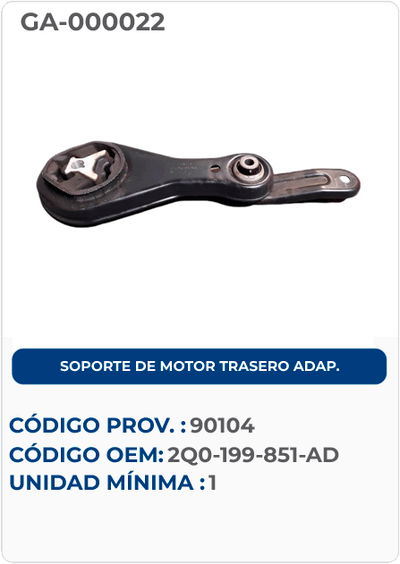 SOPORTE DE MOTOR TRASERO ADAP.