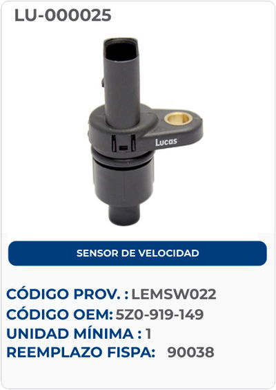 SENSOR DE VELOCIDAD