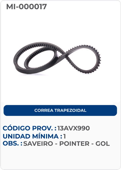 CORREA TRAPEZOIDAL