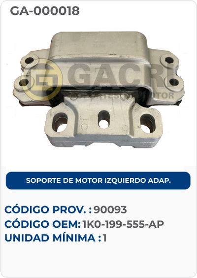 SOPORTE DE MOTOR IZQUIERDO ADAP.