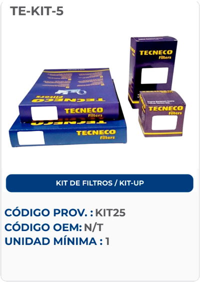 KIT DE FILTROS / KIT UP