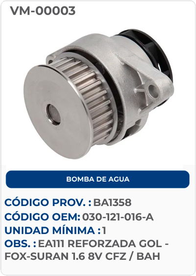 BOMBA DE AGUA