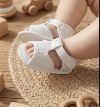 Sandalia blanca unisex no caminante 