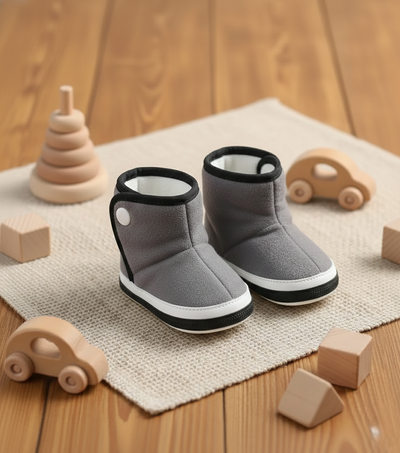 Botitas no caminantes gris