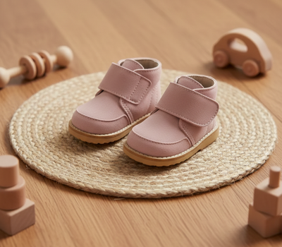 Botita velcro nude