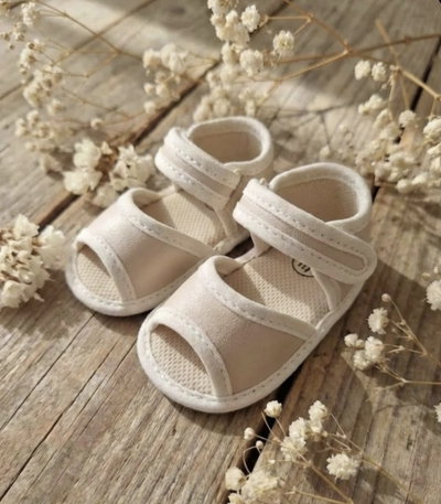 Sandalia beba no caminante rosa glitter 