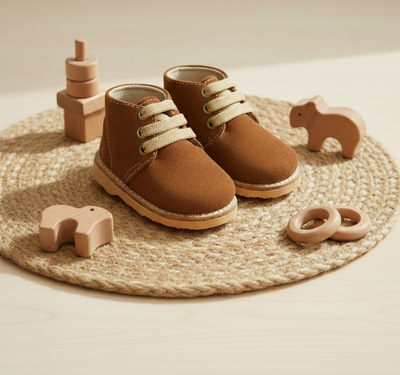 Botita cordón camel