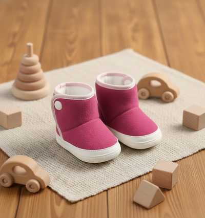 Botitas no caminantes fucsia