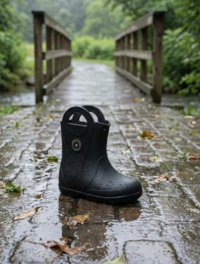 Botitas de lluvia negra