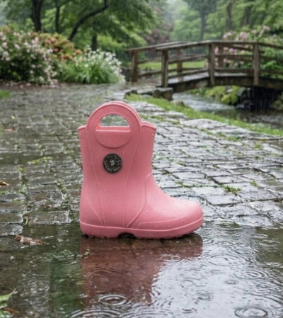 Botitas de lluvia rosas 