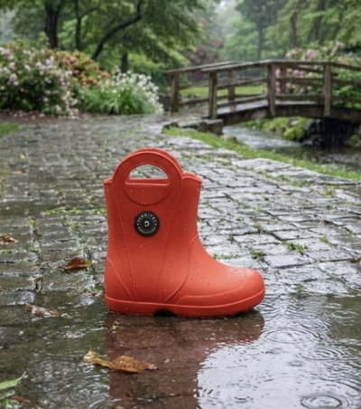 Botas de lluvia rojas