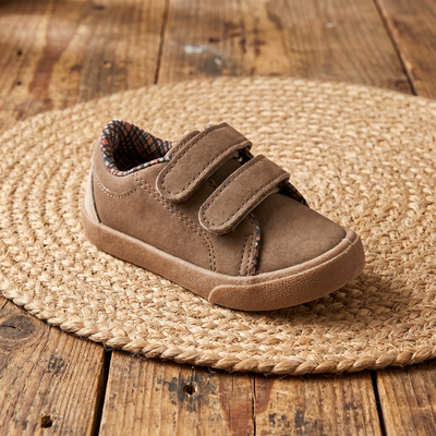 Zapa velcro camel