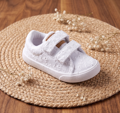 Zapa broderie blanca
