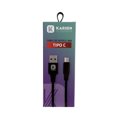 KARSEN CABLE DE CARGA/DATOS USB A TIPO C C-203