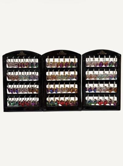 Aros mariposa con piedra