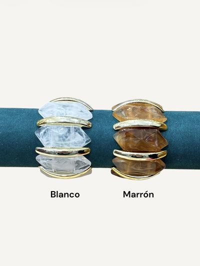 Pulsera ancha de tanza