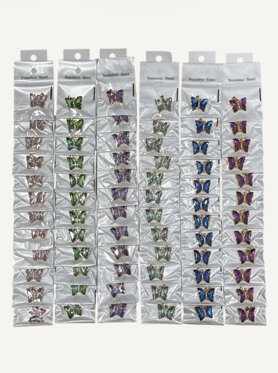 Dijes de mariposa x 12u