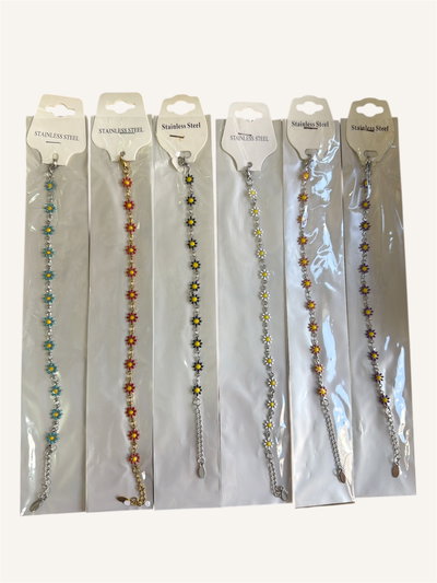 Pulsera flor x 12u
