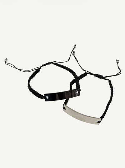 Pulseras compartidas de hilo regulables