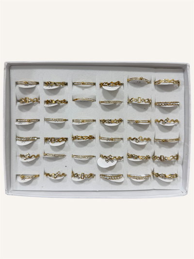 Anillos con strass 1941-ABC