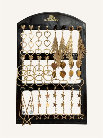 Aros colgantes x blíster 