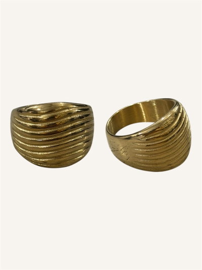 Anillo macizo rayado 00448