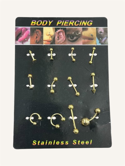 Piercings surtidos